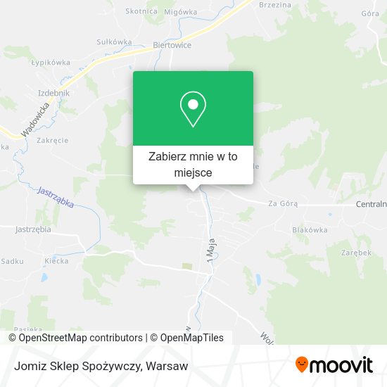 Mapa Jomiz Sklep Spożywczy