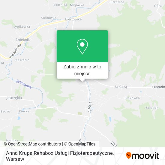 Mapa Anna Krupa Rehabox Usługi Fizjoterapeutyczne