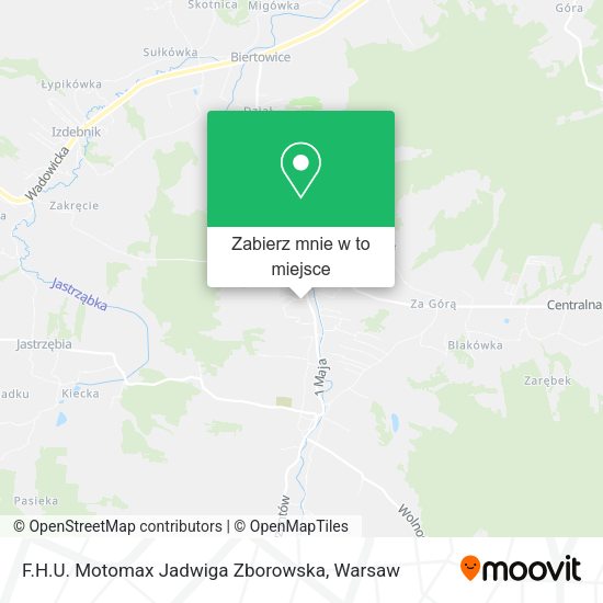 Mapa F.H.U. Motomax Jadwiga Zborowska