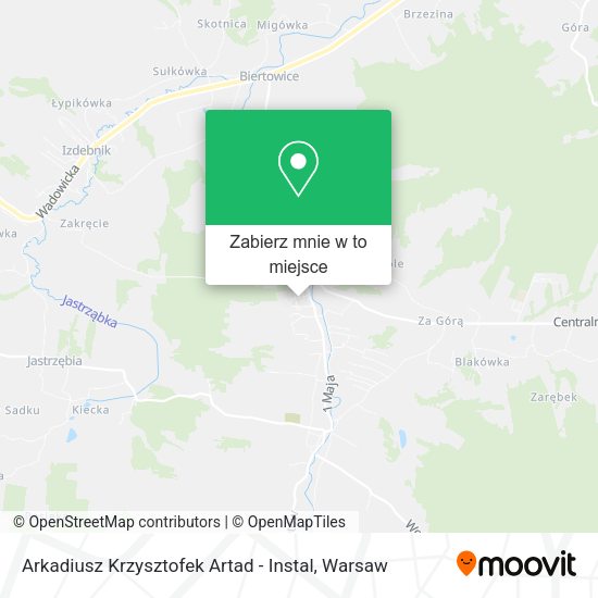 Mapa Arkadiusz Krzysztofek Artad - Instal