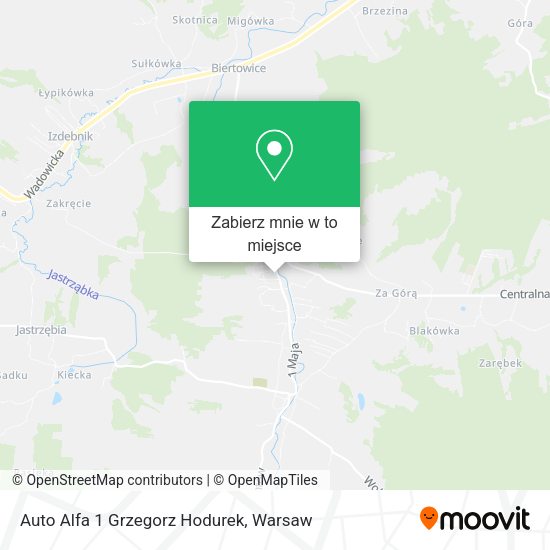 Mapa Auto Alfa 1 Grzegorz Hodurek