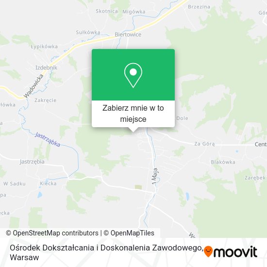 Mapa Ośrodek Dokształcania i Doskonalenia Zawodowego