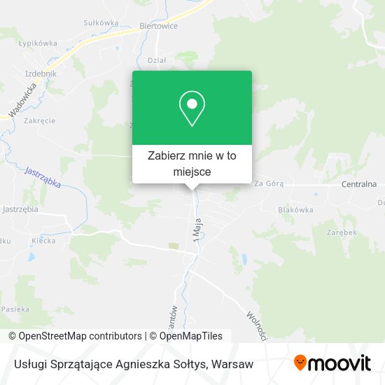 Mapa Usługi Sprzątające Agnieszka Sołtys