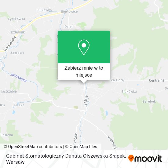 Mapa Gabinet Stomatologiczny Danuta Olszewska-Słapek