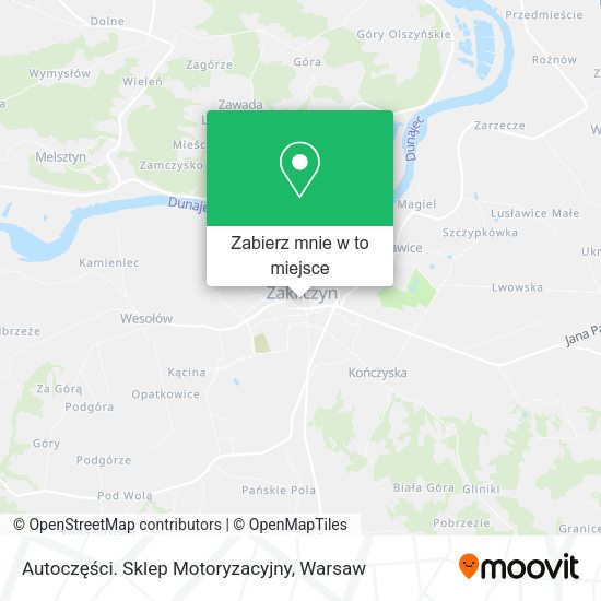 Mapa Autoczęści. Sklep Motoryzacyjny