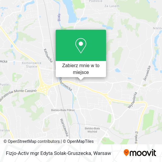 Mapa Fizjo-Activ mgr Edyta Solak-Gruszecka