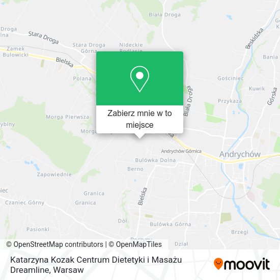 Mapa Katarzyna Kozak Centrum Dietetyki i Masażu Dreamline