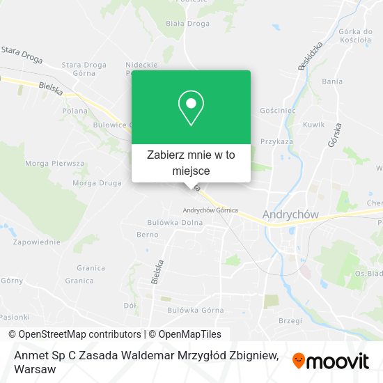 Mapa Anmet Sp C Zasada Waldemar Mrzygłód Zbigniew