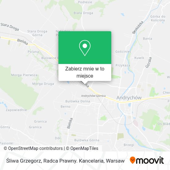 Mapa Śliwa Grzegorz, Radca Prawny. Kancelaria