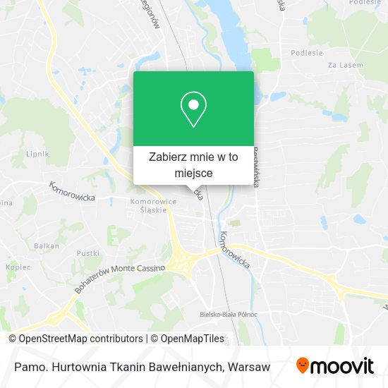 Mapa Pamo. Hurtownia Tkanin Bawełnianych