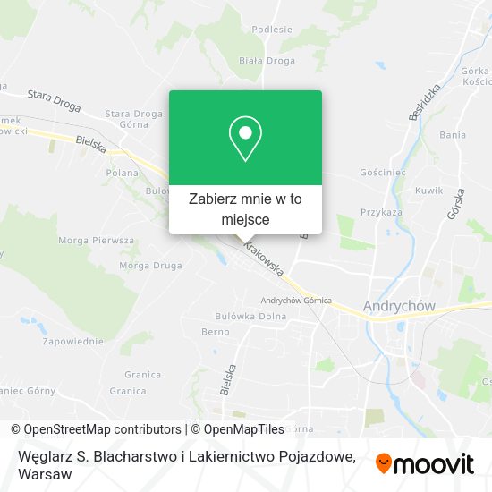 Mapa Węglarz S. Blacharstwo i Lakiernictwo Pojazdowe