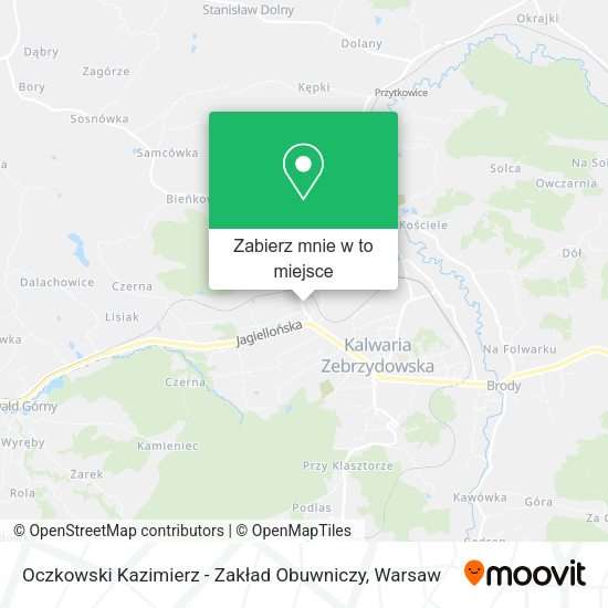 Mapa Oczkowski Kazimierz - Zakład Obuwniczy