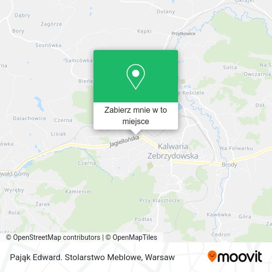 Mapa Pająk Edward. Stolarstwo Meblowe