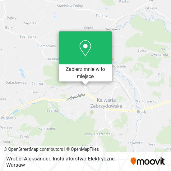 Mapa Wróbel Aleksander. Instalatorstwo Elektryczne