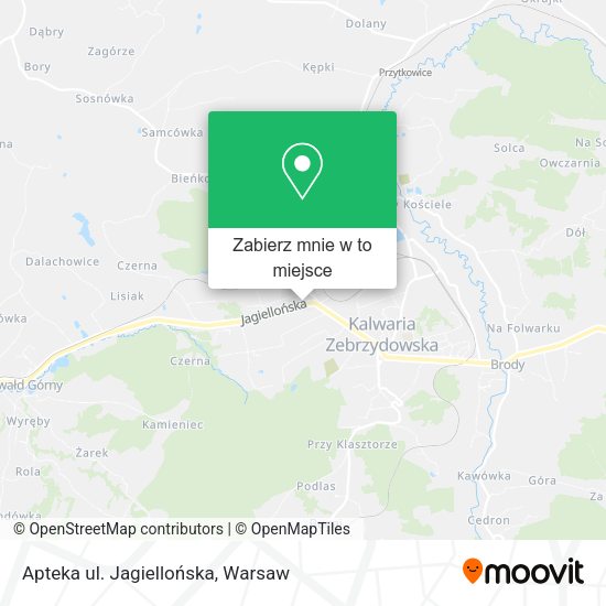 Mapa Apteka ul. Jagiellońska