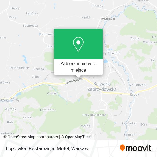 Mapa Łojkówka. Restauracja. Motel