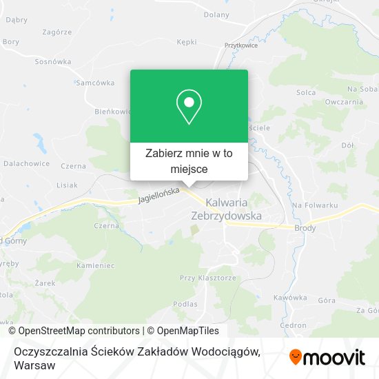 Mapa Oczyszczalnia Ścieków Zakładów Wodociągów