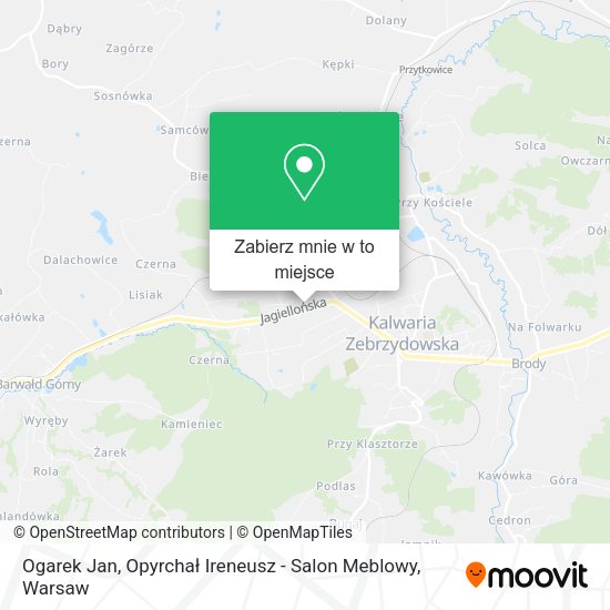 Mapa Ogarek Jan, Opyrchał Ireneusz - Salon Meblowy