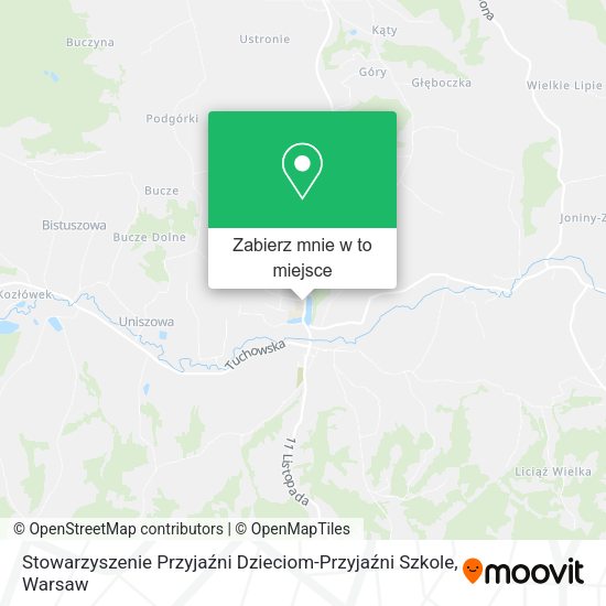 Mapa Stowarzyszenie Przyjaźni Dzieciom-Przyjaźni Szkole