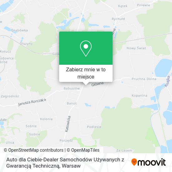 Mapa Auto dla Ciebie-Dealer Samochodów Używanych z Gwarancją Techniczną