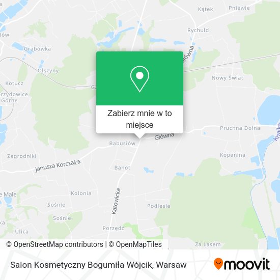 Mapa Salon Kosmetyczny Bogumiła Wójcik