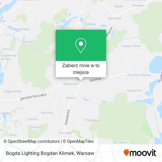 Mapa Bogda Lighting Bogdan Klimek