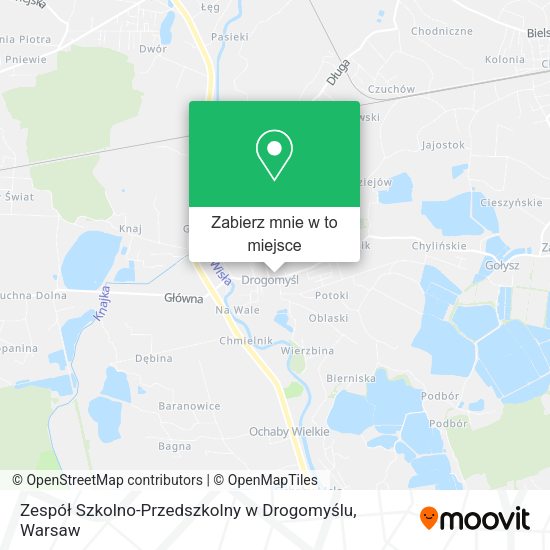 Mapa Zespół Szkolno-Przedszkolny w Drogomyślu