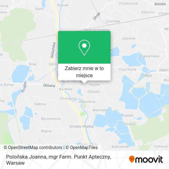 Mapa Polońska Joanna, mgr Farm. Punkt Apteczny