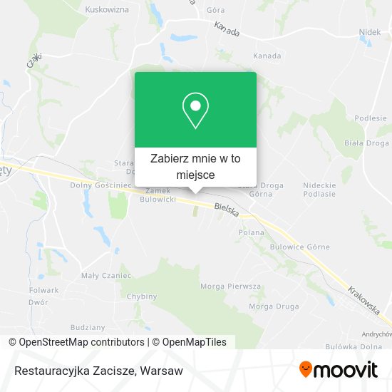 Mapa Restauracyjka Zacisze