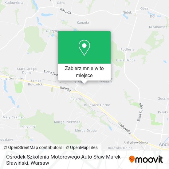 Mapa Ośrodek Szkolenia Motorowego Auto Sław Marek Sławiński