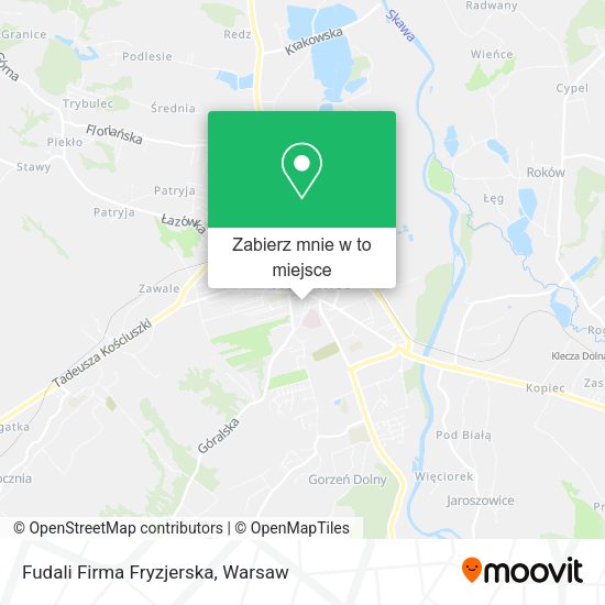 Mapa Fudali Firma Fryzjerska