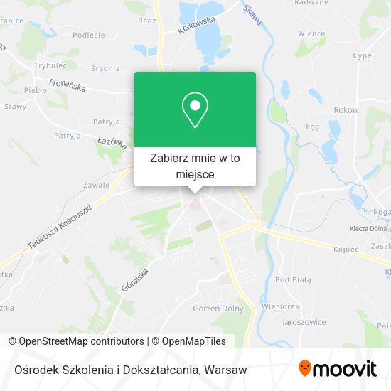 Mapa Ośrodek Szkolenia i Dokształcania