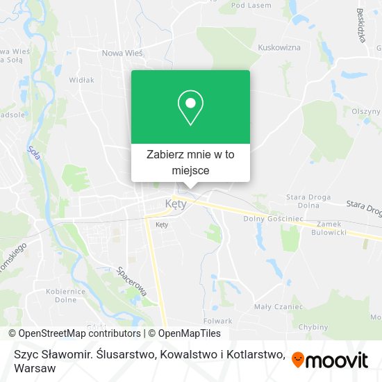 Mapa Szyc Sławomir. Ślusarstwo, Kowalstwo i Kotlarstwo