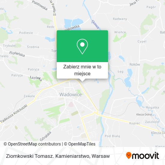 Mapa Ziomkowski Tomasz. Kamieniarstwo