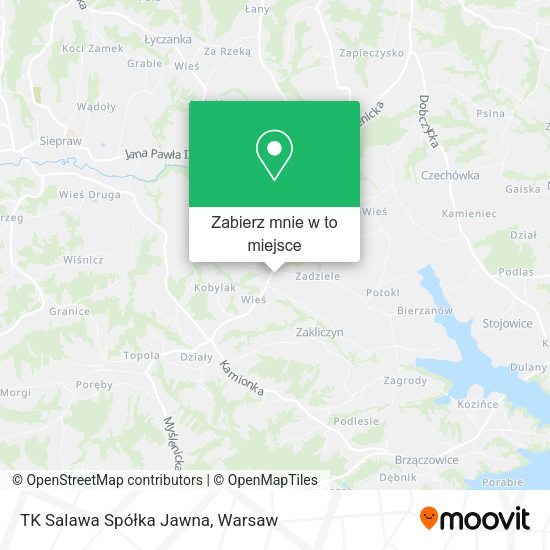 Mapa TK Salawa Spółka Jawna