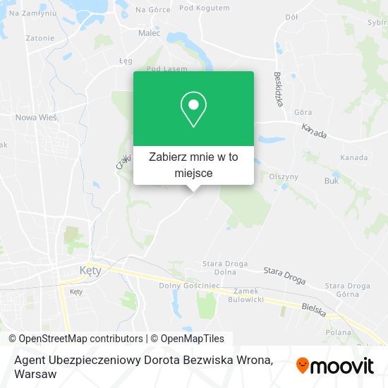 Mapa Agent Ubezpieczeniowy Dorota Bezwiska Wrona