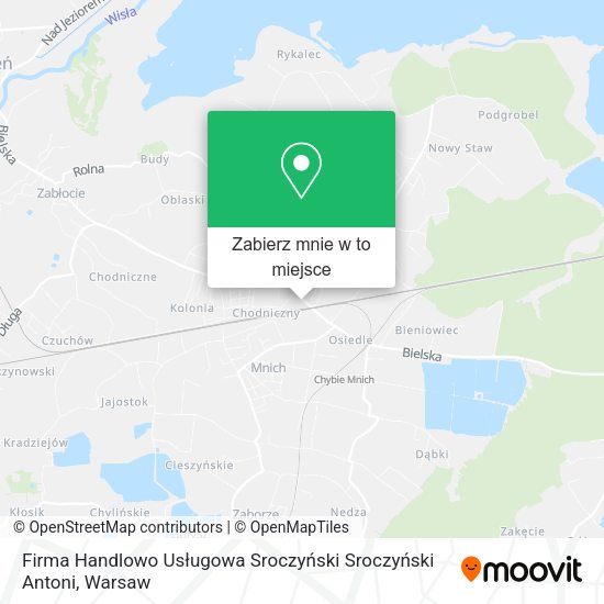 Mapa Firma Handlowo Usługowa Sroczyński Sroczyński Antoni