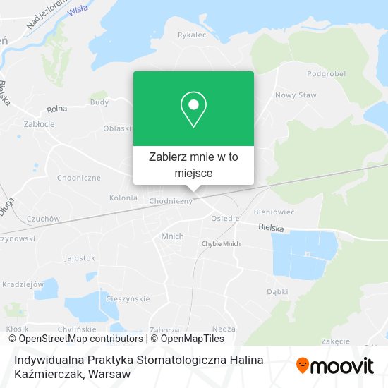 Mapa Indywidualna Praktyka Stomatologiczna Halina Kaźmierczak