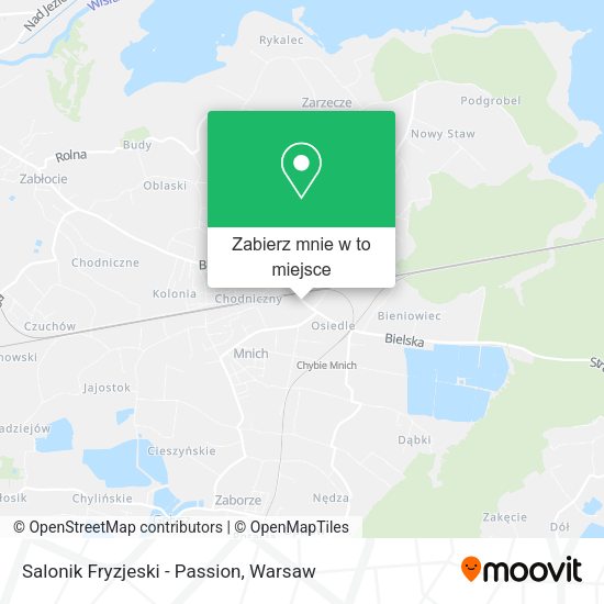 Mapa Salonik Fryzjeski - Passion