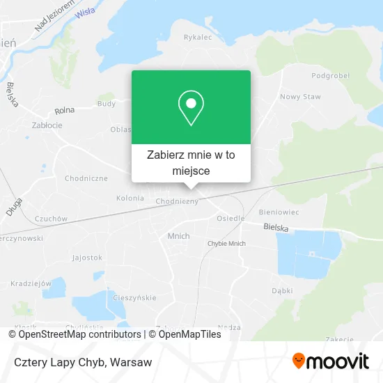 Mapa Cztery Lapy Chyb