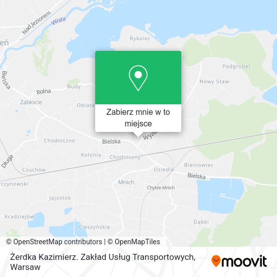 Mapa Żerdka Kazimierz. Zakład Usług Transportowych