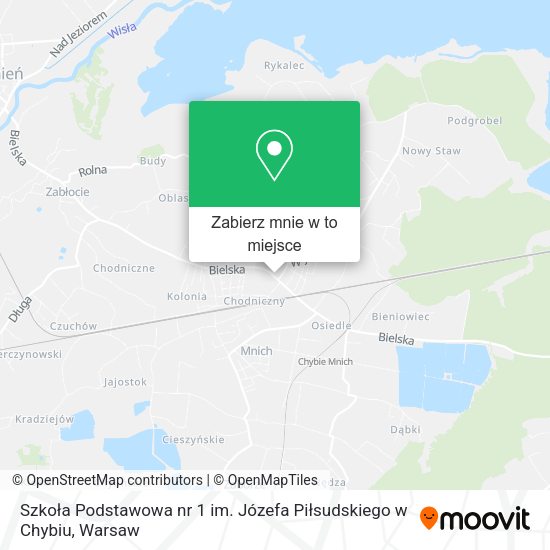 Mapa Szkoła Podstawowa nr 1 im. Józefa Piłsudskiego w Chybiu