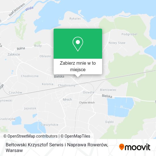 Mapa Bełtowski Krzysztof Serwis i Naprawa Rowerów