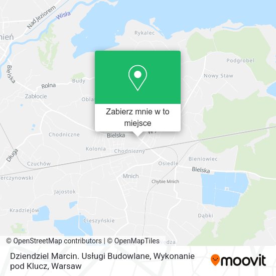 Mapa Dziendziel Marcin. Usługi Budowlane, Wykonanie pod Klucz