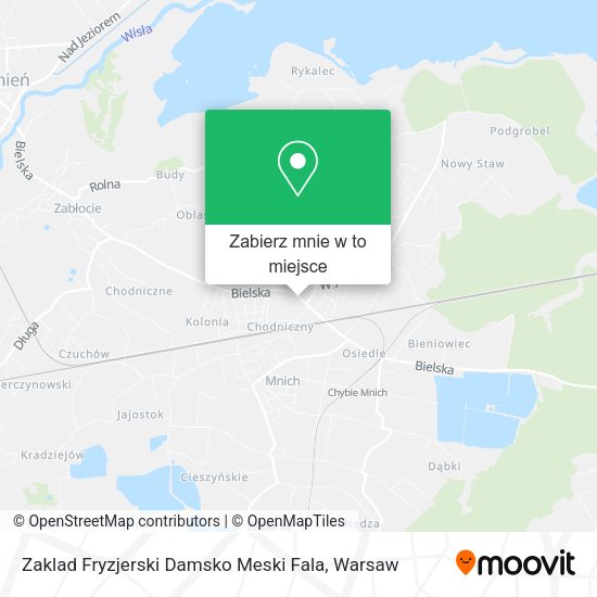 Mapa Zaklad Fryzjerski Damsko Meski Fala