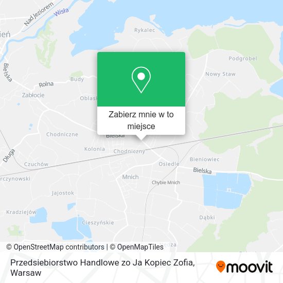 Mapa Przedsiebiorstwo Handlowe zo Ja Kopiec Zofia