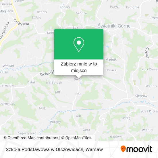 Mapa Szkoła Podstawowa w Olszowicach