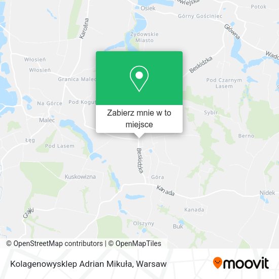 Mapa Kolagenowysklep Adrian Mikuła