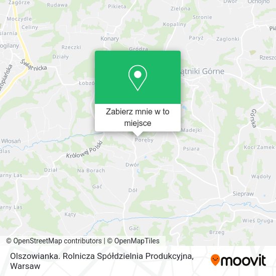 Mapa Olszowianka. Rolnicza Spółdzielnia Produkcyjna