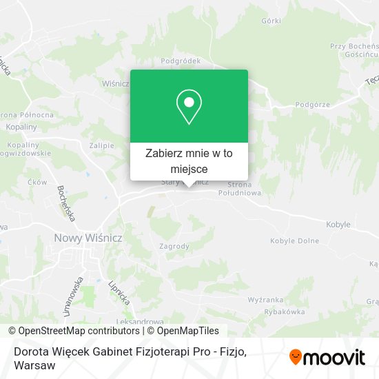 Mapa Dorota Więcek Gabinet Fizjoterapi Pro - Fizjo